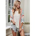 thumbnail image 3 of POGLIP Women's Wide Sleeve Striped Beach Sweater, 3 of 6