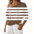 thumbnail image 3 of NMMUED Womens Y2k Tops Sheer Glitter Off Shoulder Blouses Sparkly Metallic Knit Short Sleeve Crop Top Loose Fit Summer Party Club Wear Shirts Vacation Apparel Coffee XL, 3 of 7