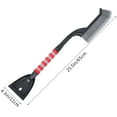 thumbnail image 2 of LEORX 1Pc Detachable Snow Shovel with Brush for Car Red Lightweight Easy Storage, 2 of 5