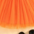 thumbnail image 6 of EnJoCho Toddler Girl Orange Bat Halloween Dress Long Sleeve Tutu Dress for Fall Festivals, Pumpkin & Spoo𝗄y Parties Dress, 6 of 9
