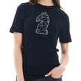 thumbnail image 3 of Big Size Chess Knight Graphic Design Printed Short Sleeve Cotton Jersey T-Shirt - Navy XL, 3 of 4