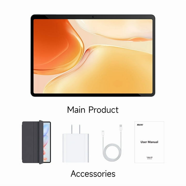 SUXI Tablet Poker A3 10.1 Inch Android 14,12GB(4GB+8BG)RAM+128G