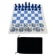 thumbnail image 5 of Juego de ajedrez enrollable y plegable, juego de ajedrez de torneo, práctico juego de ajedrez de viaje bolsa de franela, 5 of 9