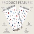 thumbnail image 2 of 20oz Red White Blue Stars Pattern Stainless Steel Tumbler， Tumbler with Lid Double Wall Vacuum Insulated Travel Mug, 2 of 9