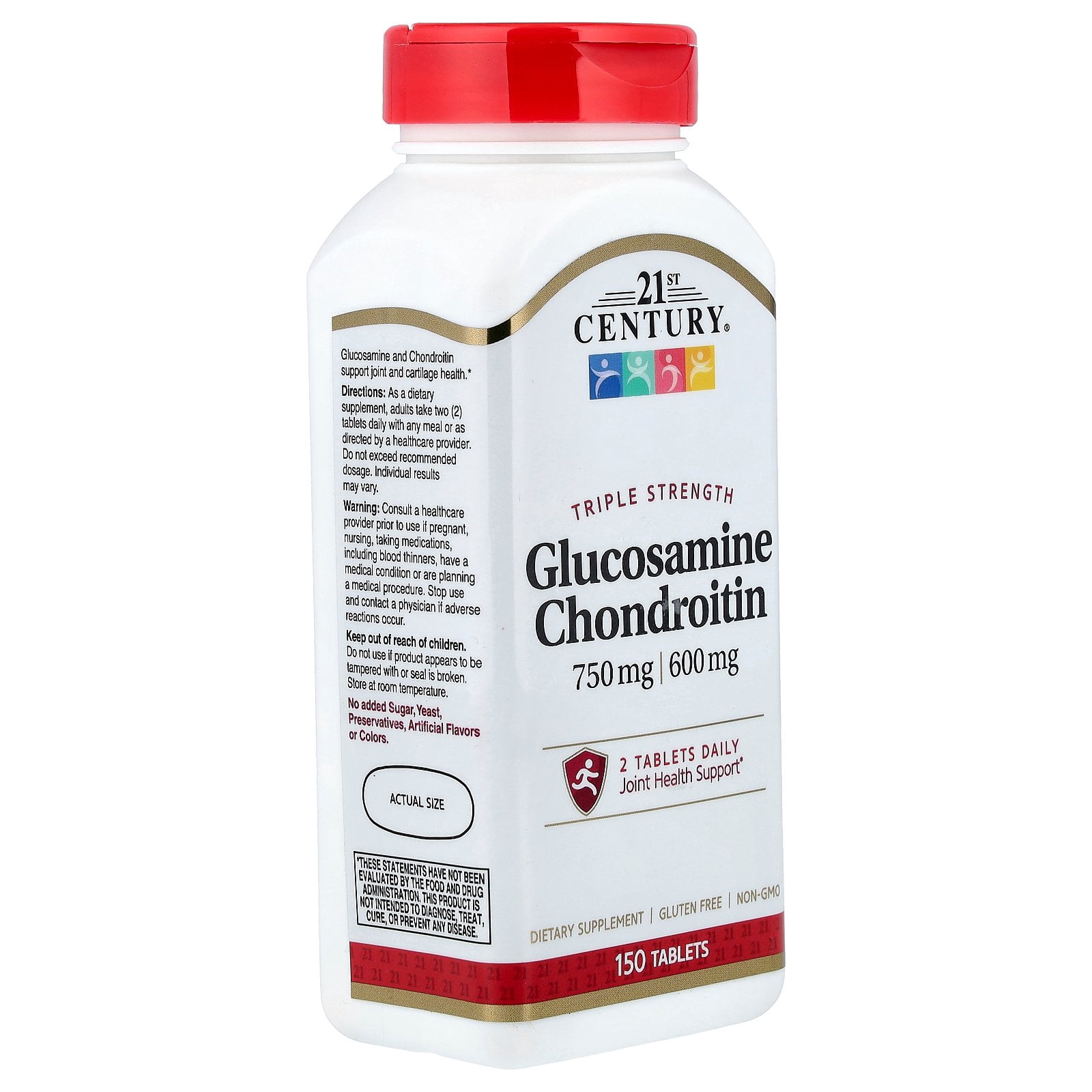 21st Century Triple Strength Glucosamine & Chondroitin Tablets, 150 Count