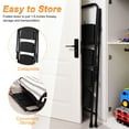 thumbnail image 3 of 4 Step Folding Ladder, Portable Ladder for Home, Step Stool Foldable Non-Slip Steps, Heavy Duty Step Ladder with Handrails, Suitable for Outdoor Kitchen Garage Family(Black), 3 of 10