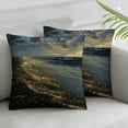 thumbnail image 3 of nygtbtfer Gold Black Sand Print Throw Pillow Covers Soft PillowcaseDecorative Cushion Cover Modern Square Cushion Cases for Living Room Bed Sofa Bedroom Without Pillow White, 3 of 7