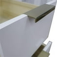 thumbnail image 5 of Trento 61" Double Round Sink Solid Wood Vanity in White/White Quartz Stone, 5 of 15