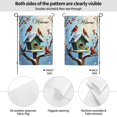 thumbnail image 2 of Welcome Winter Birds Garden Flag 12x18 Inch Double Sided Outdoor Yard Decoration, Snow Covered Birdhouse Cardinal Bluebird Decor, 2 of 6