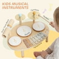 thumbnail image 4 of Qaba Toddler Drum Set, 4-in-1 Musical Instruments with Drums and Xylophone, 4 of 10