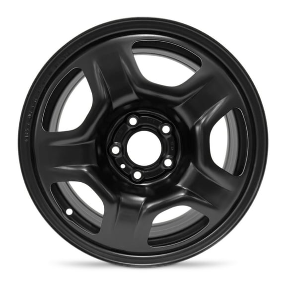 For 2017-2022 Jeep Compass 16 Inch Powder-Coated Black Steel Rim - OEM Direct Replacement - Road Ready SUV Wheel