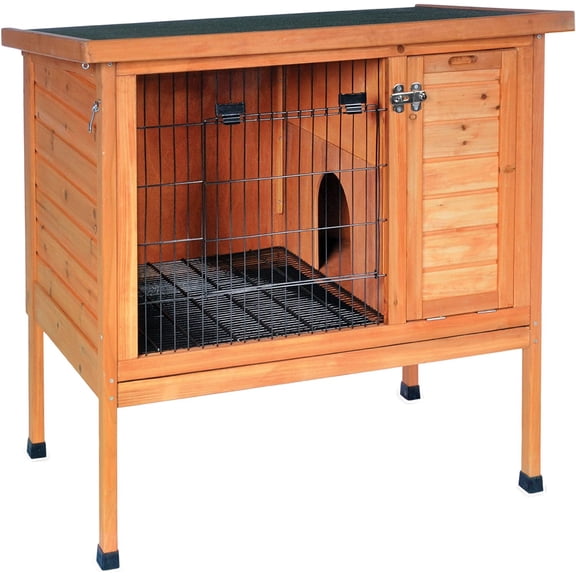 Prevue Hendryx Prevue Pet Products Small 460 Rabbit Hutch, Stained Wood