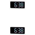 thumbnail image 1 of Reloj despertador digital LED Indicador de temperatura Injueey Concha blanca/colorida 2Conjunto, 1 of 6