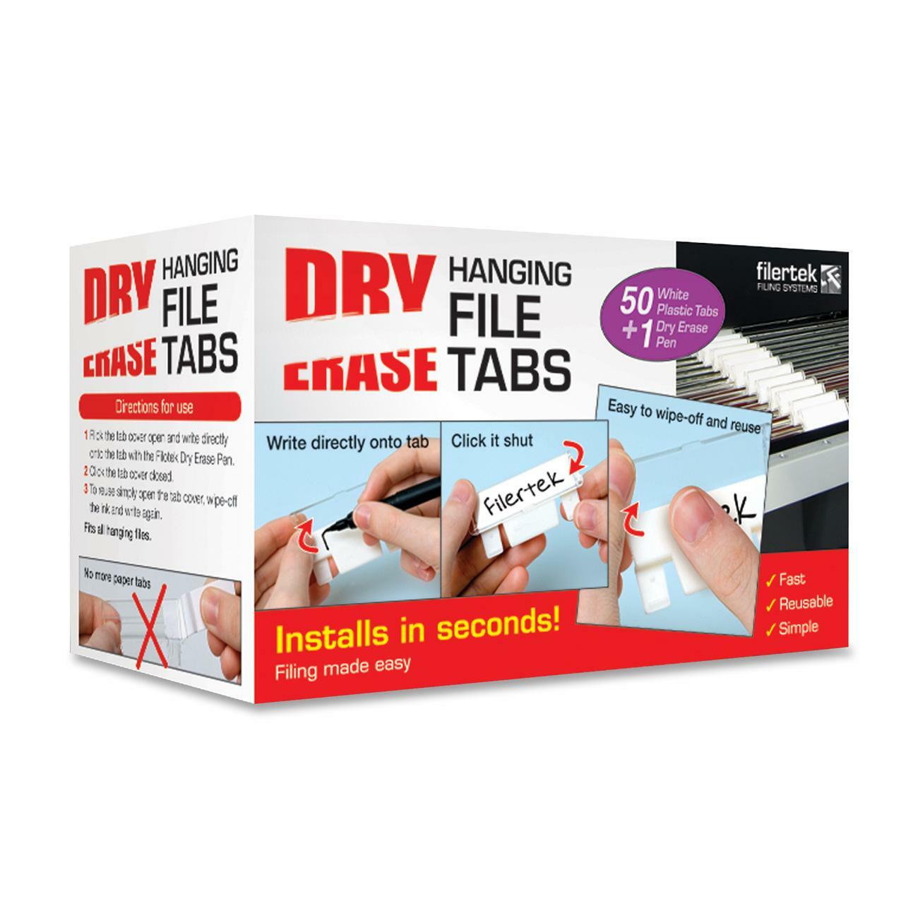 Filertek Dry Erase Hanging File Tab