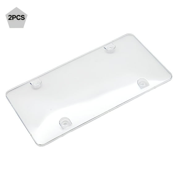 MELIVO Clear License Plate Cover Frame 2Pcs Anti-theft License Plate Cover and Frame Fits Any Standard US Plates Front And Back License Plates