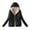 Black, variant on Lindreshi Womens Shackets Coat in Clothing Women's Plus Fleece Cotton Jacket Warm Lamb Fleece Top Coat Sweater Coat