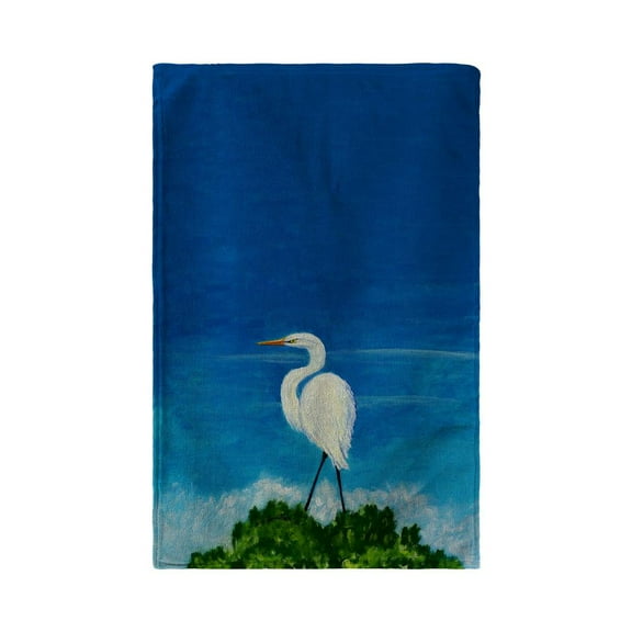 Betsy Drake Great Egret Kitchen Towel