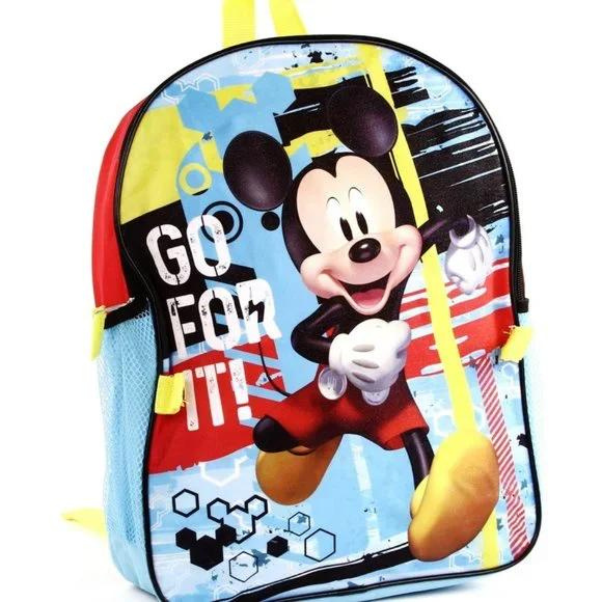 Mickey Mouse 16" 2 Piece Backpack & Lunch Box Great for Travel Overnights School Lunchtime With Mickey Disney