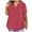 Red, variant on LEAVINGSUO Womens Plus Size Clearance $5 Summer Tops Plus Size Tops for Women Sexy V-Neck Blouse Lace Casual Loose Summer Short Sleeve Blouse