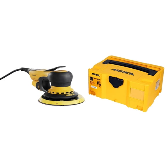 Lijadora Orbital Aleatoria Eléctrica Mirka Amarillo Negro 6 Pulgadas