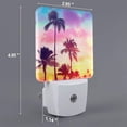thumbnail image 2 of Salouo Tropical Palm Tree at Sunset for Night Lights Plug into Wall 1 Pack, 0.5W Plug in Night Light with Dusk-to-Dawn Light Sensor LED Nightlight for Bathroom, Adult, Hallway-US, 2 of 7