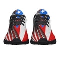 thumbnail image 5 of Puerto Rican American flag Shoes Sneakers Black Size 11, 5 of 7