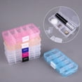 thumbnail image 2 of Clear Plastic Storage Box 10 Compartment with Sealing Lid Container for Case for Small Jewelry for Multicolor Organization Holder, 2 of 9