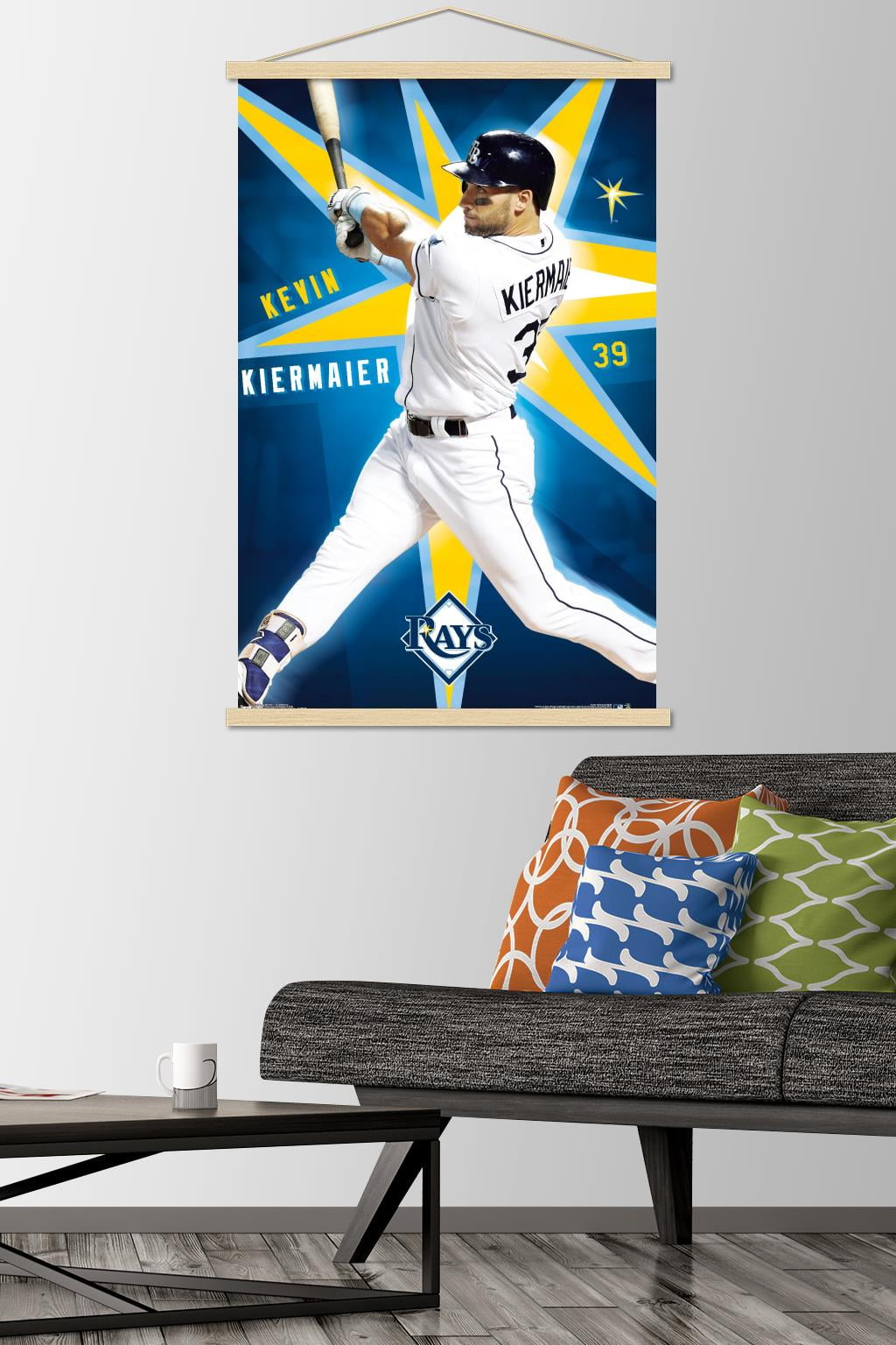  Kevin Kiermaier Tampa Bay Rays Poster Print, Real Player,  Baseball Player, Kevin Kiermaier Gift, Canvas Art, Posters for Wall,  ArtWork SIZE 24''x32'' (61x81 cm): Posters & Prints