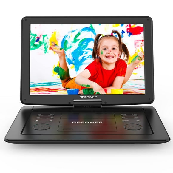 DBPOWER 17.9" Portable DVD Player with 15.6" Large HD Swivel Screen, 6 Hour Rechargeable Battery, Support USB/SD and Multiple Disc Formats, High Volume Speaker, Car Charger, Remo