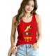thumbnail image 5 of Women's Football Graphic Tank Tops, Women's Sleeveless Running Tank Top, Breathable Lightweight Sports Vest for Workout, Gym, Yoga, Training for Soccer Tournament 2026 Red Size: 2XL, 5 of 5