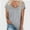 Gray, variant on Women's Classic Fit T Shirts Short Sleeve V Neck Casual Tee Shirt Summer Tops