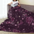thumbnail image 6 of Sikiie Snowflakes and Hearts Ultra-Soft Micro flannel Blanket Luxury All Seasons Warm Blanket for Bedding Sofa and Travel (4 sizes)-60"x50", 6 of 7