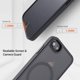 thumbnail image 3 of Funda magnética para iPhone SE 2022/iPhone SE 2020/iPhone 8, con imanes integrados, compatible con MagSafe, carcasa trasera rígida de policarbonato translúcida mate para iPhone 8/SE 2/SE 3 (4,7"),, 3 of 8