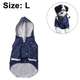 thumbnail image 2 of Impermeable para perros con cremallera, botones reflectantes, resistente a la lluvia y al agua, cordón ajustable y capucha extraíble., 2 of 6