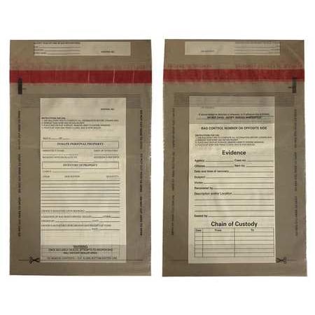

Evidence Bag Dual Sided 12 x 9 In PK100