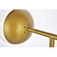 thumbnail image 4 of Eclipse 1 Light Brass Floor Lamp With Clear Glass, 4 of 6