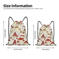 thumbnail image 4 of Kdxio Cartoon Mushrooms Print Drawstring Backpack Bag,Waterproof Draw String Back Sack, Gym Drawstring Bags Swim Bag For Unisex, 4 of 9