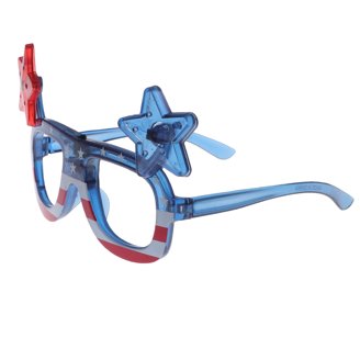 12 Pack Patriotic Light-Up Glasses - American Flag Shutter Shades For July 4th, Parties, USA Theme Events
