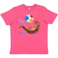 thumbnail image 3 of Inktastic Cute Otter and Beachball Youth T-Shirt, 3 of 5