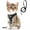Black, variant on Fida Cat Harness and Leash Set for Walking Kitten and Puppy, Escape Proof Kitten Harness with Breathable Lightweight Soft Mesh, Adjustable Reflective Step-in Design for Kitten and Puppy.(XXXS, Pink)