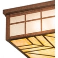 thumbnail image 3 of Meyda Tiffany 186320 Santa Fe 4 Light 27" Wide Flush Mount Square Ceiling Fixture - Rust, 3 of 7