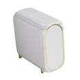 thumbnail image 5 of WeiLaiKeQi Trash Can 10L Rubbish Bin Space Saving Trash Bin for Kitchen Office Bathroom White, 5 of 9