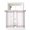 Pink, variant on Modern Minimalist Styles Curtains 45 Inch Length, Sheer Curtains for Bedroom Living Room Window Rose Grid Lines Pattern Rod Pocket Voile Drapes Kitchen Curtains Small Half Window 42"x45" 2 Panels