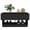 Black, variant on Particle Board Composition - Two Drawers with Shelves - Living Room Nook - Beautify the Corner