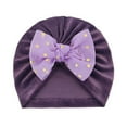 thumbnail image 1 of Baby Hat Charming Elastic Fabric Bowknot Design Infant Beanie Cap for Baby Shower, 1 of 10