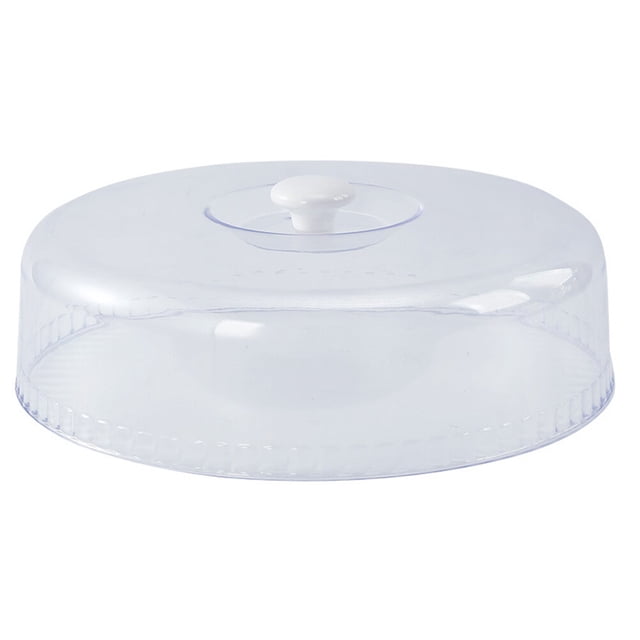 1Pc Food Cover Transparent Cake Cover Fresh Keeping Plate Cover Kitchen Gadget