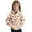 A-Orange20, variant on XUELUO Little Girls Jacket Butterflies Print Zipper Closure Hooded Long Sleeve Jackets Cute Style Early Spring Daily Chic Tops