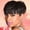 Black, variant on Nonivsa 10 inch Women's Mixed Brown Synthetic Wig, Short Layered Pixie Cut with Side-Swept Bangs