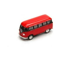 1962 Volkswagen Classic Bus with Decals 1/32 scale Die Cast Model Toy Car - RED
