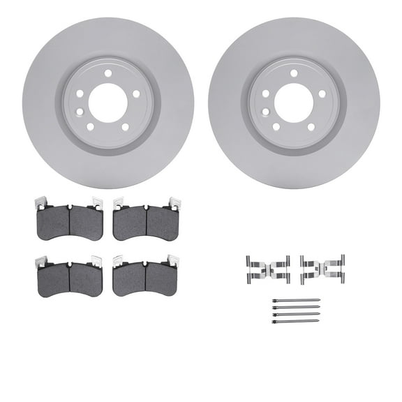 Dynamic Friction Company Front Geospec Brake Rotors with 5000 Advanced Brake Pads includes Hardware 4512-11076